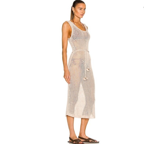 Zimmermann Tropicana Scoop Midi Dress Crochet Knit - Picture 3 of 16